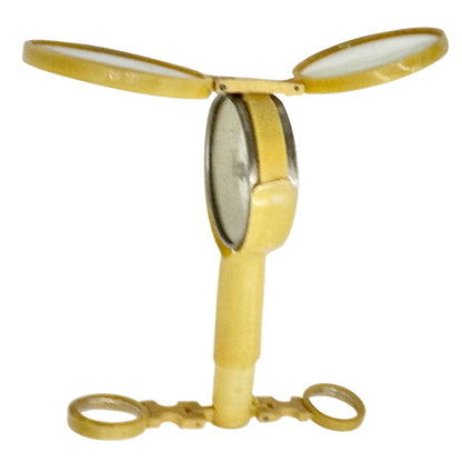 Vintage Opera Glasses Triumph Magnifying Lens Folding Design Original Packaging