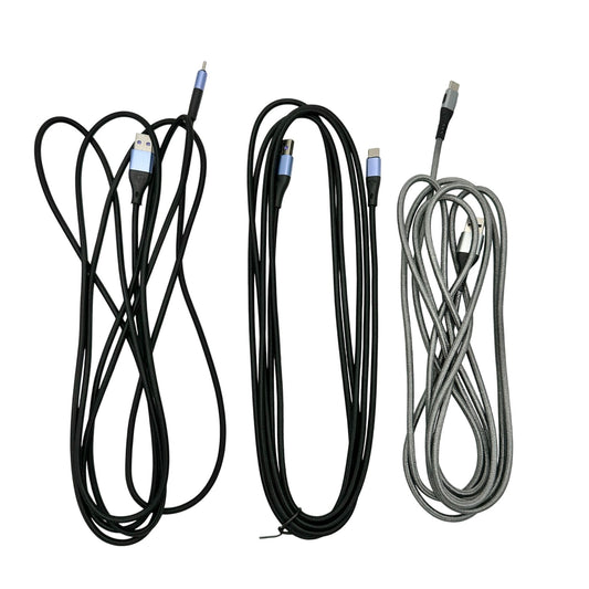 USB Type C Cable 3 Pack 10 Ft Fast Charging Nylon Braided Durable USB-C Devices
