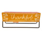 Celebrate Together Fall Tabletop Spinning Sign Thankful Messages Metal Stand 11”