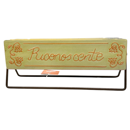 Celebrate Together Fall Tabletop Spinning Sign Thankful Messages Metal Stand 11”