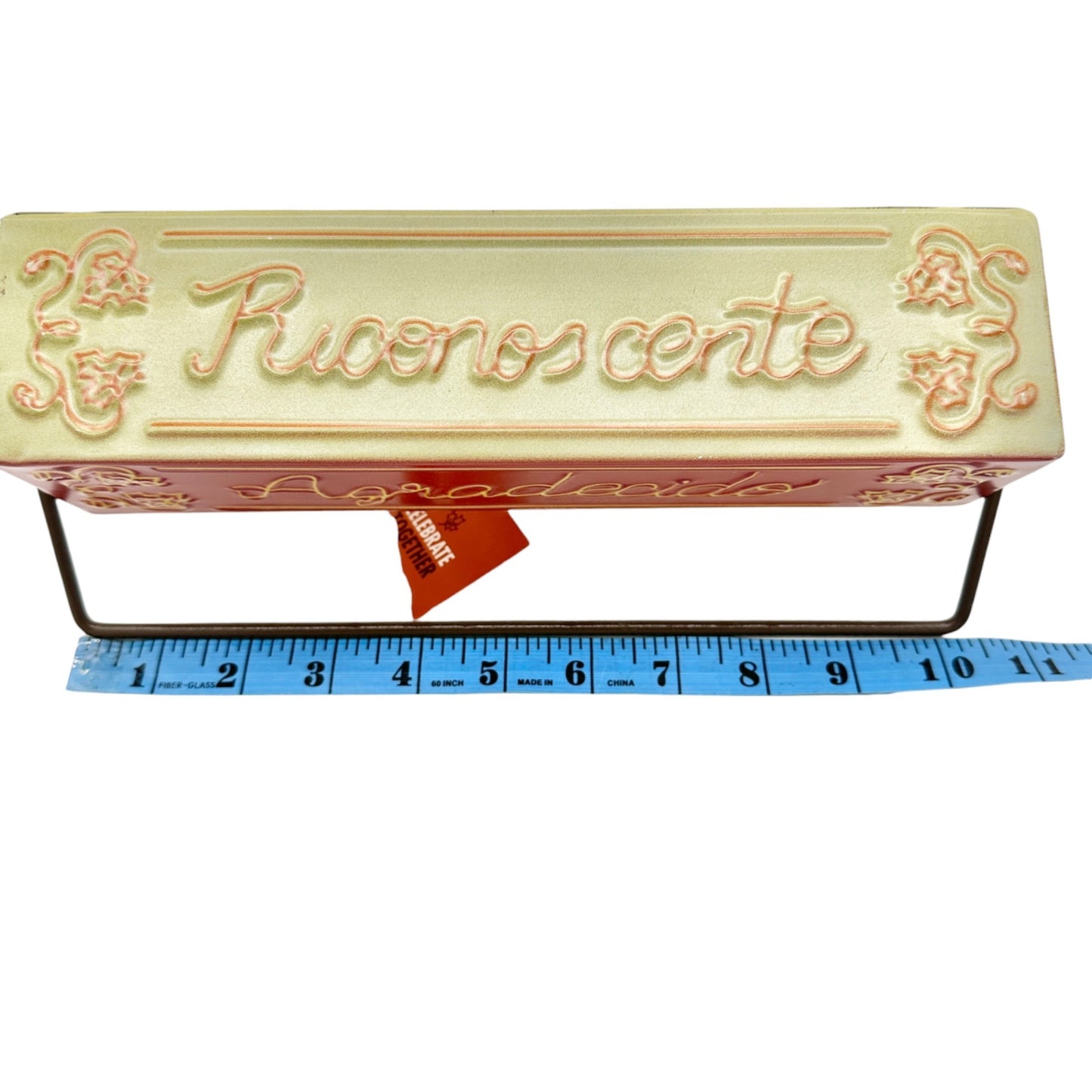 Celebrate Together Fall Tabletop Spinning Sign Thankful Messages Metal Stand 11”