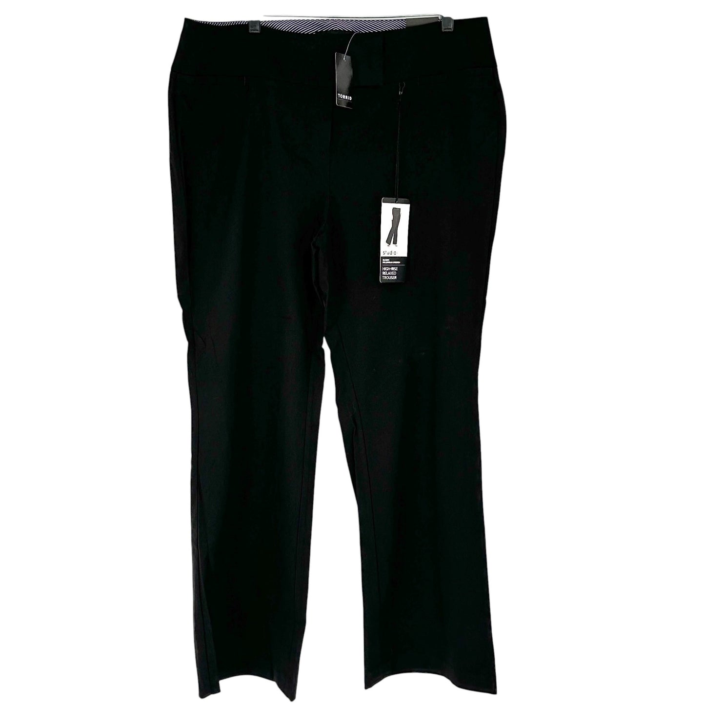 Studio By Torrid Trousers 18S Classic Millennium High Rise Stretch Relaxed Black