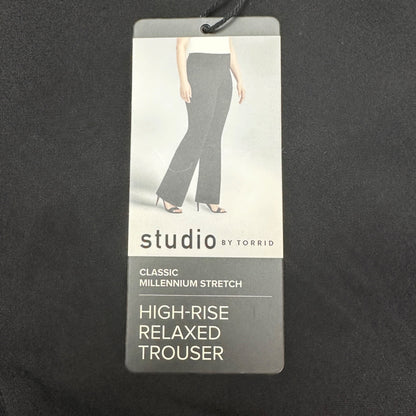 Studio By Torrid Trousers 18S Classic Millennium High Rise Stretch Relaxed Black