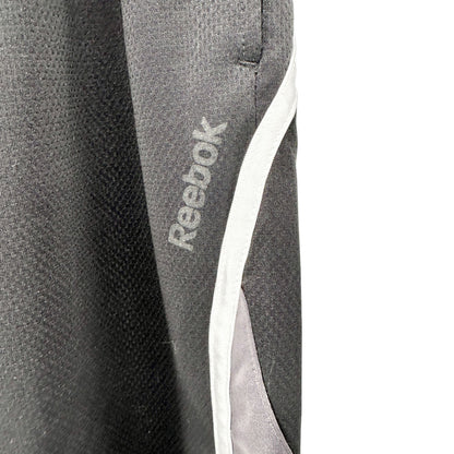 Reebok Athletic Shorts Mens M With Drawstring Waist Black Gray Basketball