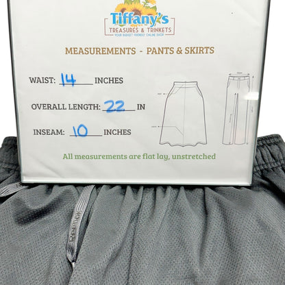 Reebok Athletic Shorts Mens M With Drawstring Waist Black Gray Basketball