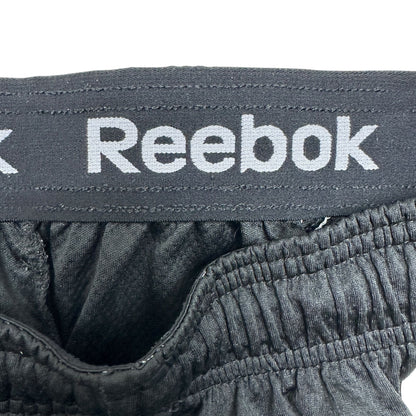 Reebok Athletic Shorts Mens M With Drawstring Waist Black Gray Basketball