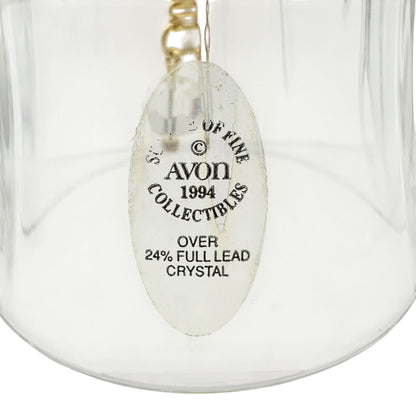 Avon 1994 Frosted Glass Bell With Child Choir Boy Figure 24% Full Lead Crystal