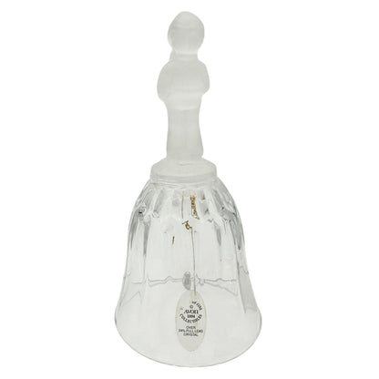 Avon 1994 Frosted Glass Bell With Child Choir Boy Figure 24% Full Lead Crystal