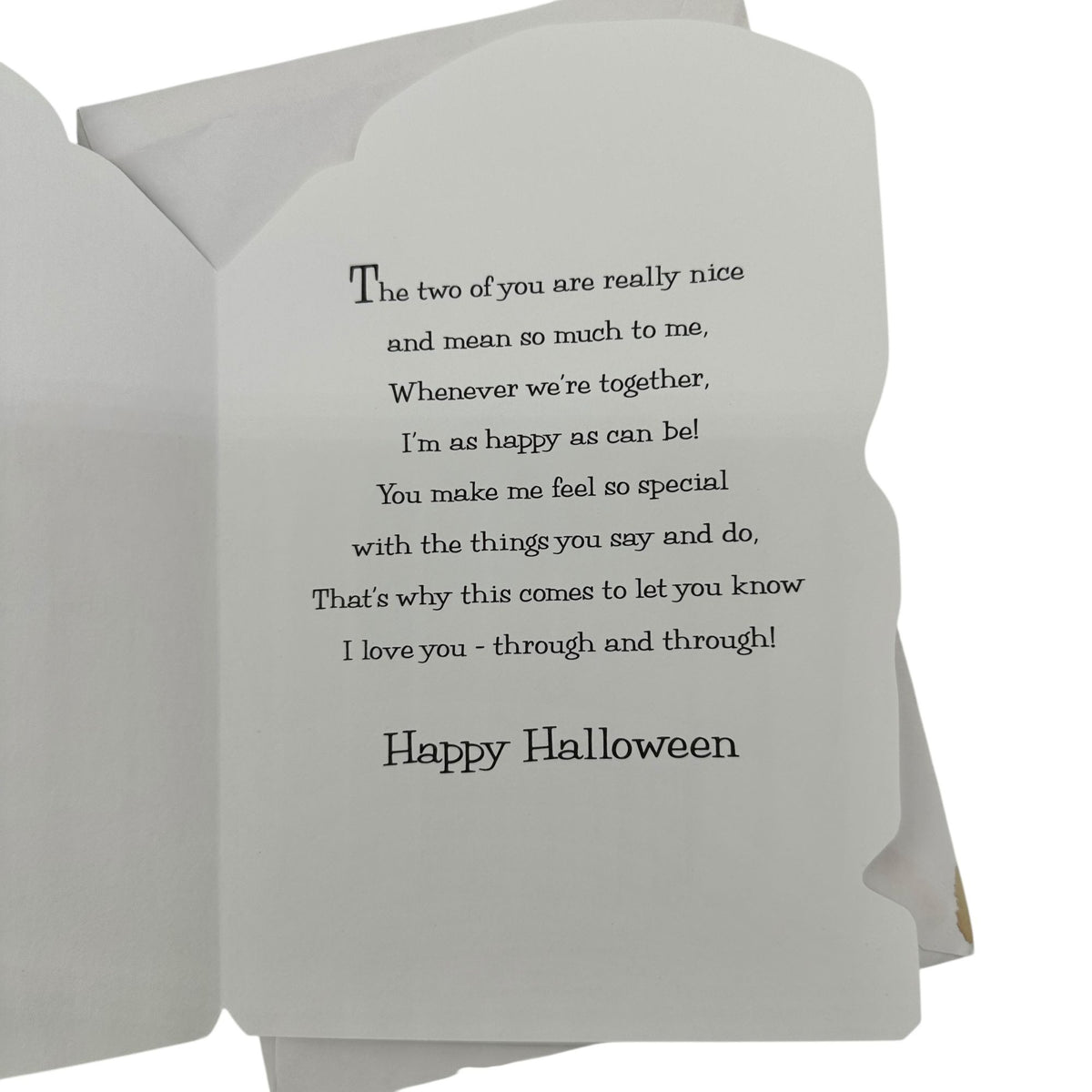 Halloween Greeting Card to Grandma and Grandpa With Envelope Paramount Cards USA
