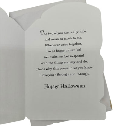 Halloween Greeting Card to Grandma and Grandpa With Envelope Paramount Cards USA