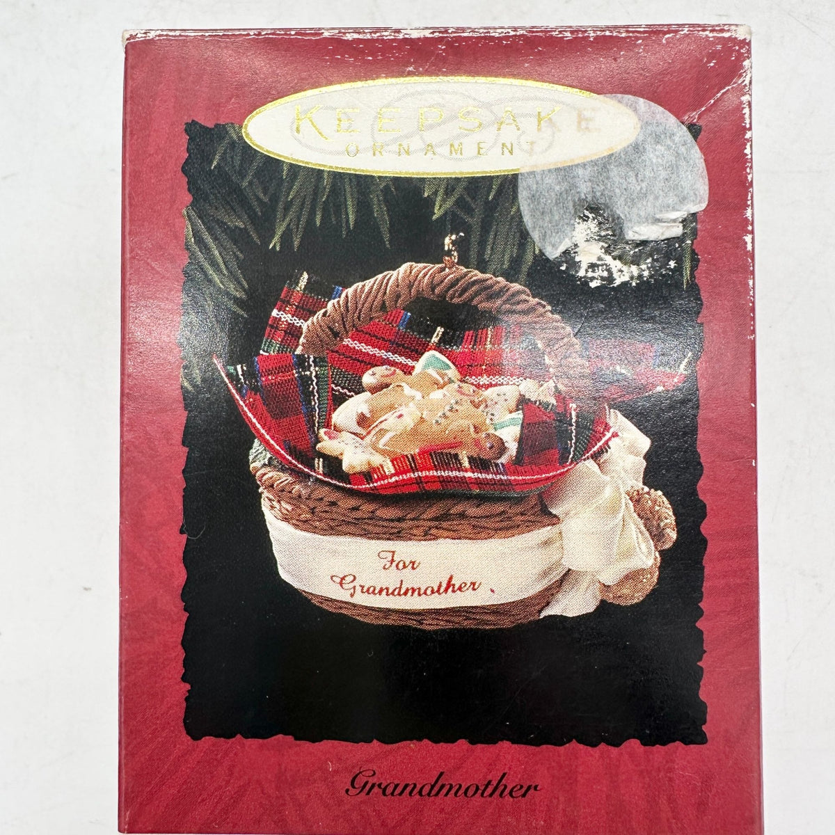 Hallmark Keepsake Ornament Basket For Grandmother 1994 Handcrafted With Cookies