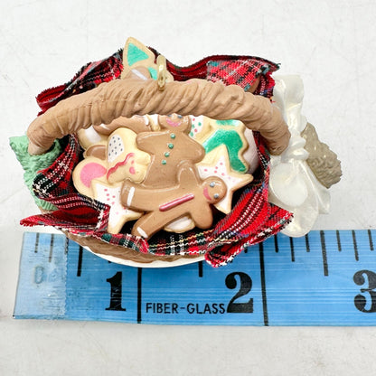 Hallmark Keepsake Ornament Basket For Grandmother 1994 Handcrafted With Cookies