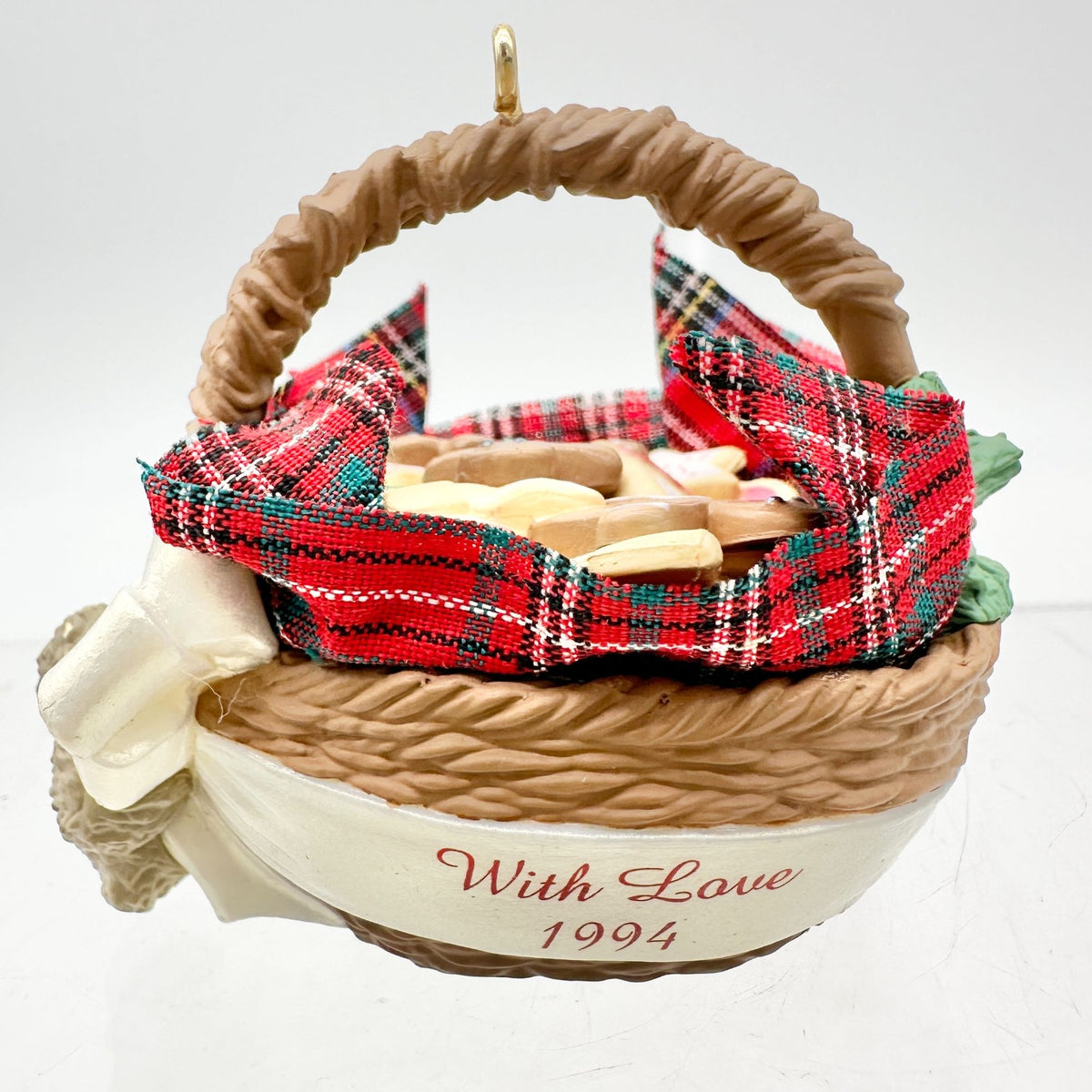 Hallmark Keepsake Ornament Basket For Grandmother 1994 Handcrafted With Cookies
