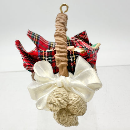 Hallmark Keepsake Ornament Basket For Grandmother 1994 Handcrafted With Cookies