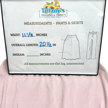 Kiyomi Midi Pencil Skirt Womens M Pink Elastic Waist Polyester Spandex Blend