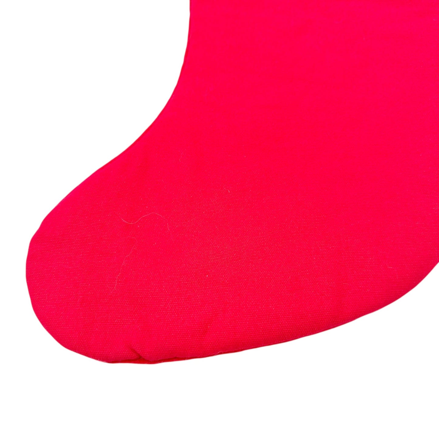 Max Studio Home Christmas Stocking Red Velvet Bead Snowflake Faux Fur White Cuff