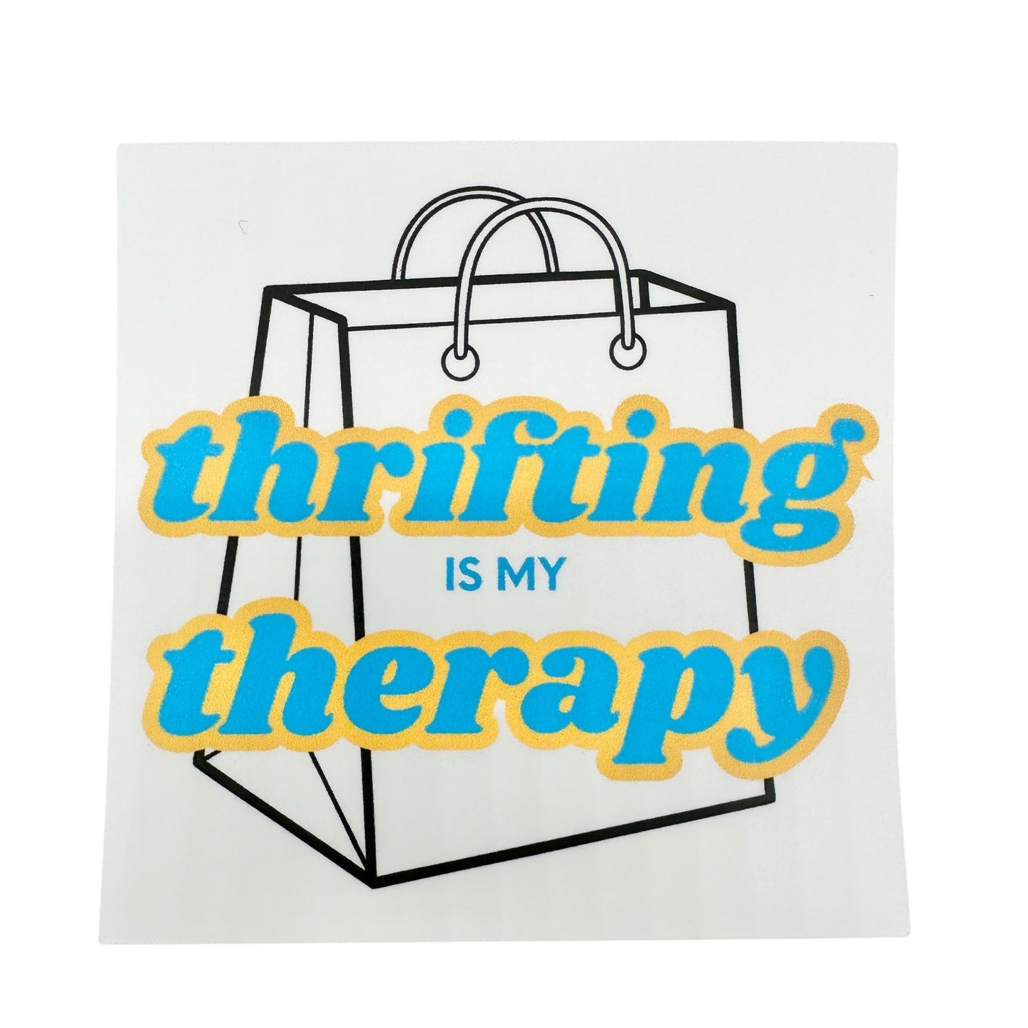 Thrifting Themed Vinyl Stickers Set Of 3 Durable Fun Designs 2.5 inches