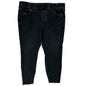 EVRI Jeggings Womens 18WS Mid Rise Black Stretch Denim Plus Size Short w Pockets