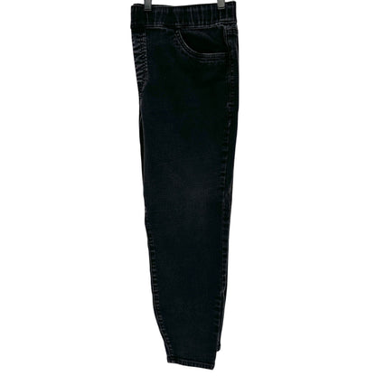 EVRI Jeggings Womens 18WS Mid Rise Black Stretch Denim Plus Size Short w Pockets