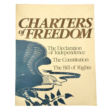 Charters Of Freedom Booklet Declaration Independence Constitution Bill Of Rights