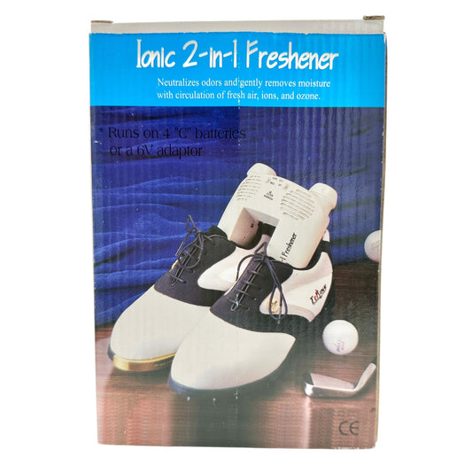 Ionic 2 In 1 Freshener for Shoes or Closet Odors or Moisture -Power Adapter+Hook