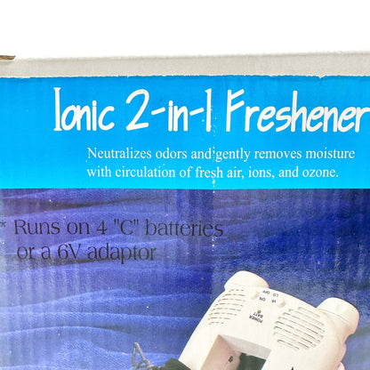 Ionic 2 In 1 Freshener for Shoes or Closet Odors or Moisture -Power Adapter+Hook