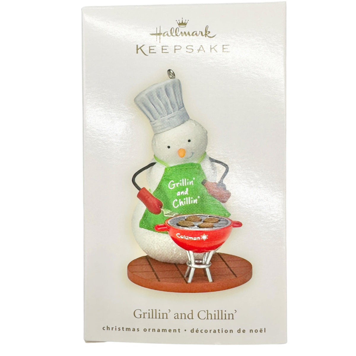 Hallmark Keepsake Grillin And Chillin Snowman 2008 Christmas Ornament T. Steiger