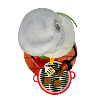 Hallmark Keepsake Grillin And Chillin Snowman 2008 Christmas Ornament T. Steiger