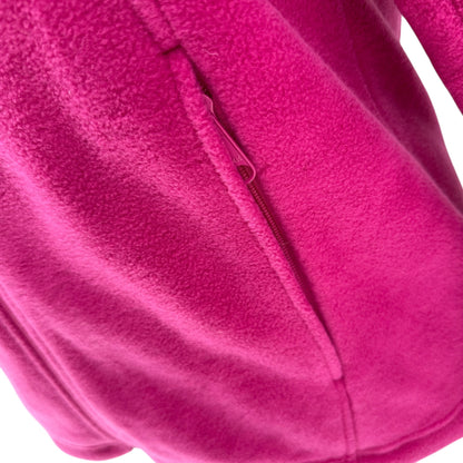 Columbia Fleece Jacket Womens L Purple Pizzazz Full Zip Warm Polyester Soft Cozy