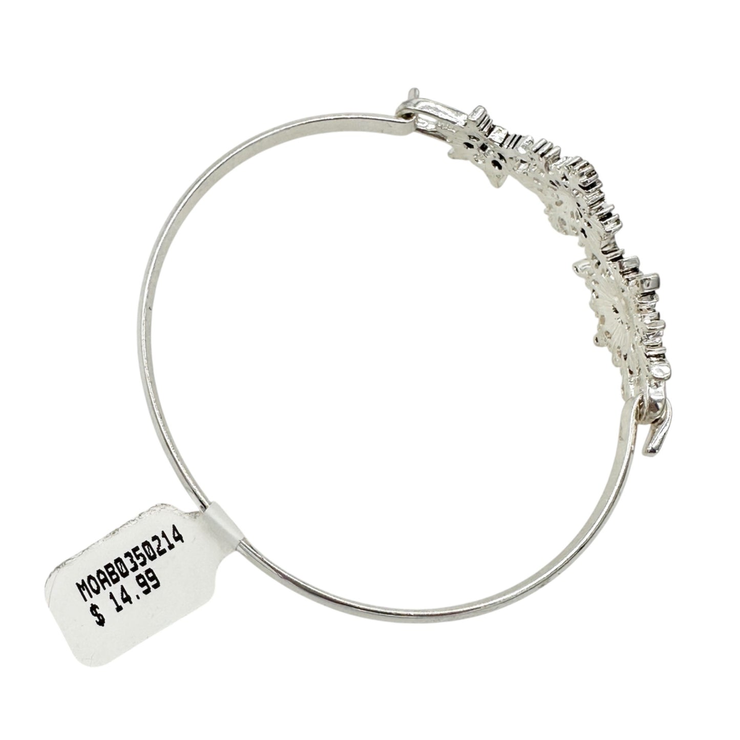 Snowflake Jewelry Set Earrings and Bracelet Icon Collection Silver Tone Winter