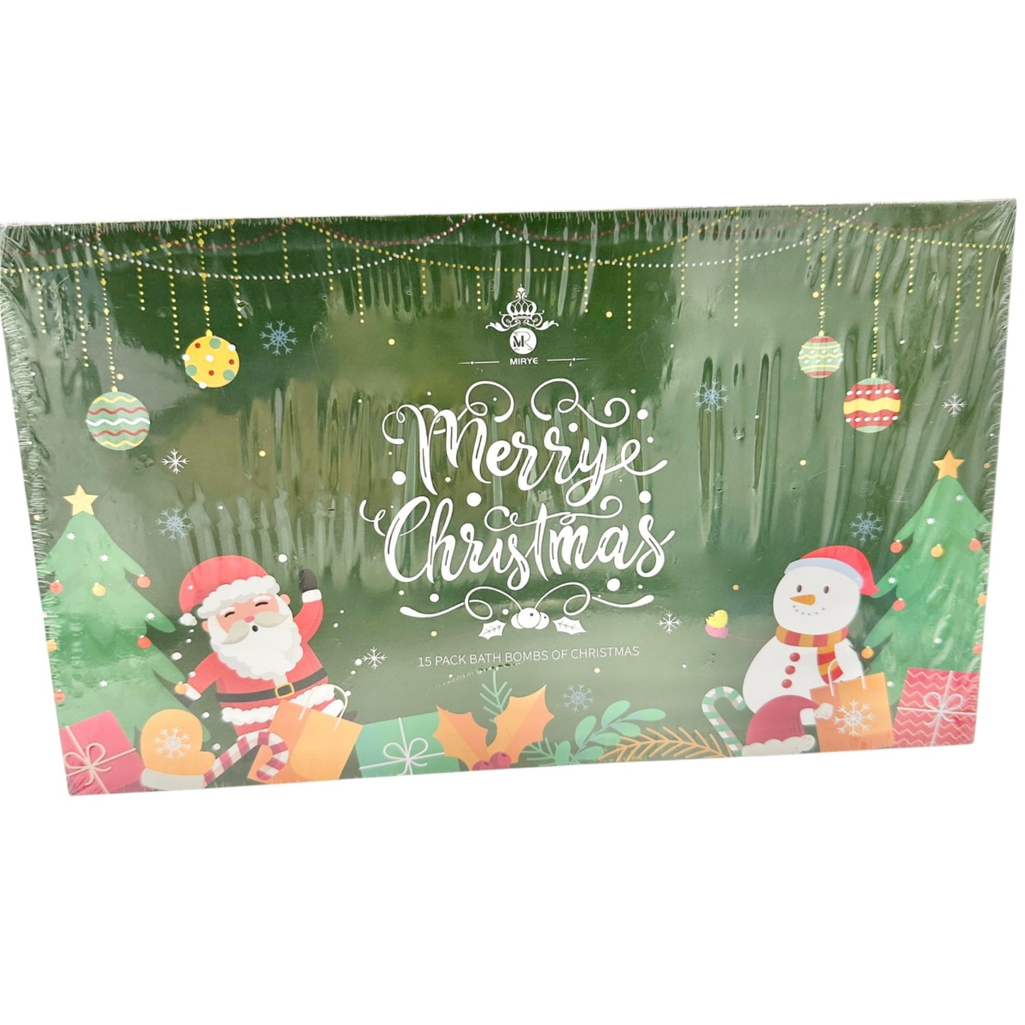 15 Pack Christmas Bath Bomb Gift Set Eucalyptus Rose Lavender Mixed Fruit Scents