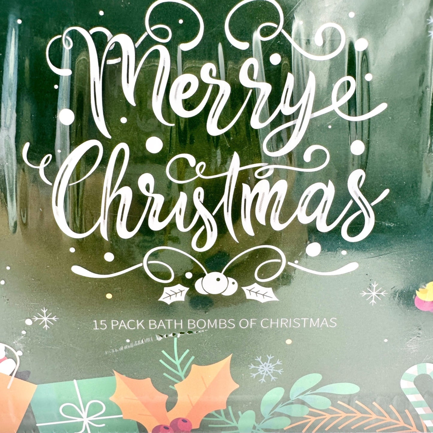 15 Pack Christmas Bath Bomb Gift Set Eucalyptus Rose Lavender Mixed Fruit Scents