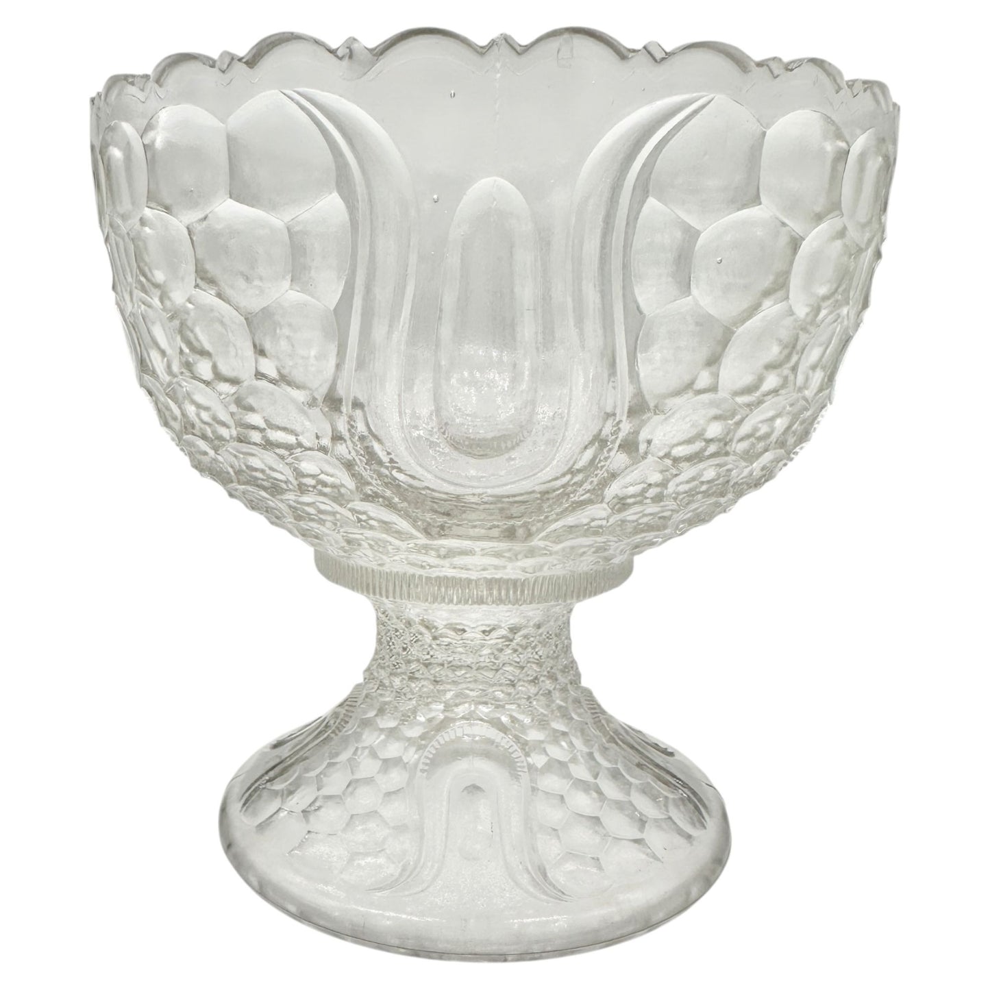 Federal Glass 1914 Wabash 7pc Punch Set Childrens Size Tulip & Honeycomb Pattern