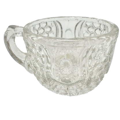 Federal Glass 1914 Wabash 7pc Punch Set Childrens Size Tulip & Honeycomb Pattern