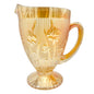 Jeannette Iris & Herringbone Marigold Pitcher 9 inch Carnival Glass