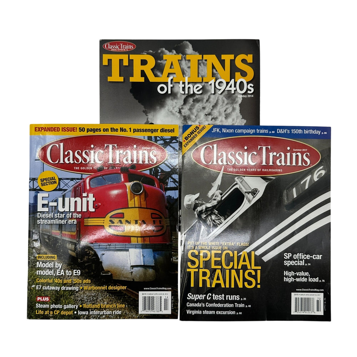 Classic Trains 3 Magazines E Unit Diesel Special Trains Of The 1940s Rail Histry