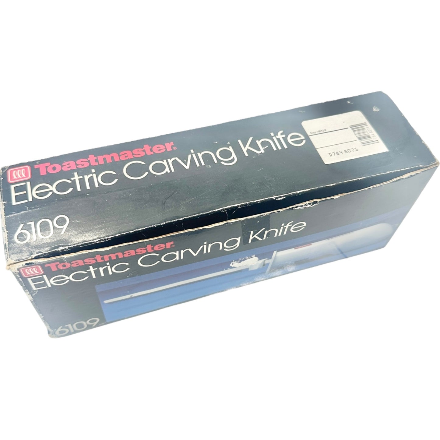 Toastmaster 6109 Electric Carving Knife Stainless Steel Serrated Blade & Manual