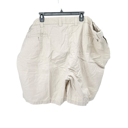 Harbor Bay Mens Beige Cotton Shorts Size 56 Relaxed Fit Lightweight Casual Wear