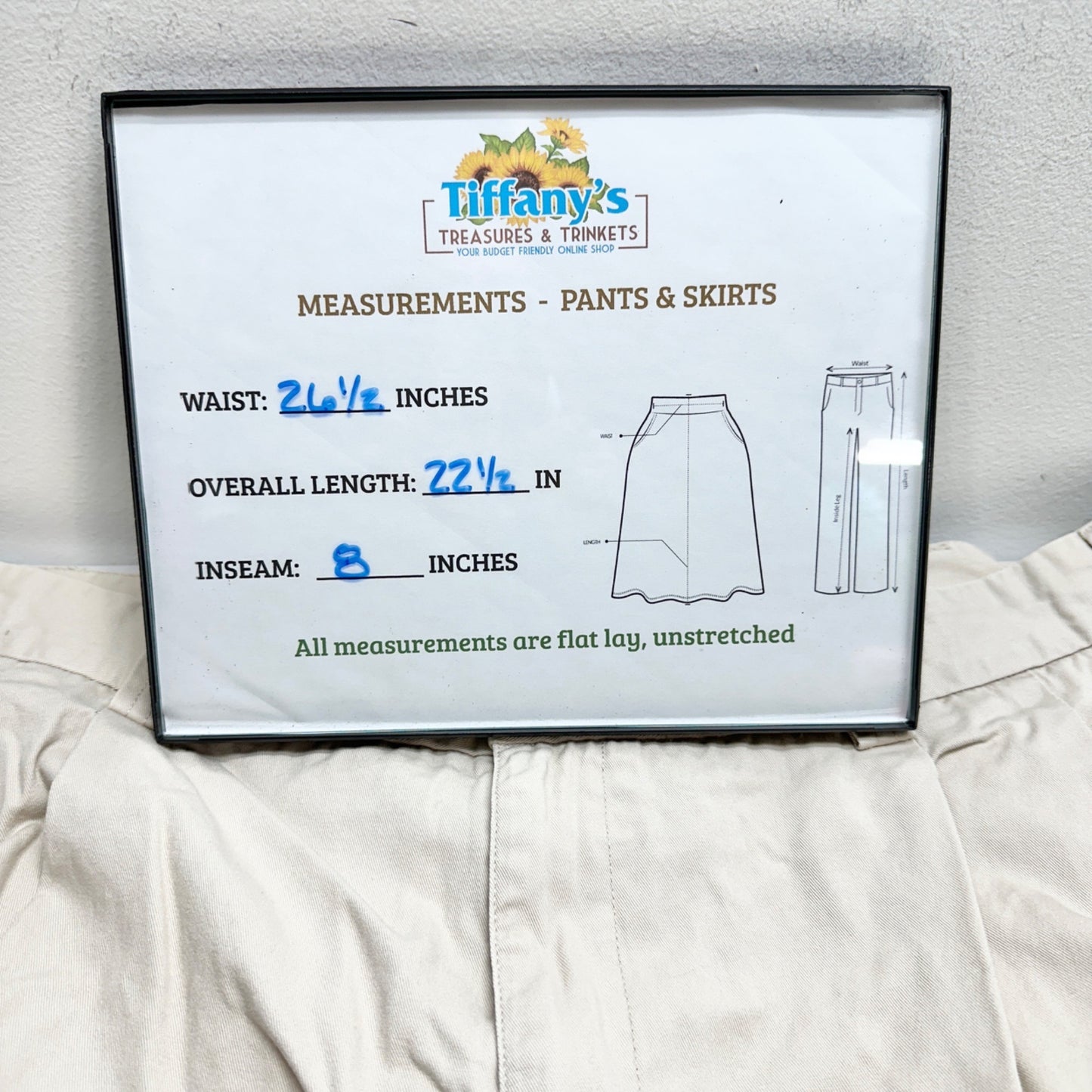 Harbor Bay Mens Beige Cotton Shorts Size 56 Relaxed Fit Lightweight Casual Wear