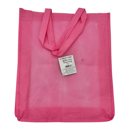Way To Celebrate Halloween Reflective Treat Bag Uni-Candy Corn Pink 14x12x3