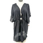 Time And Tru Cover Up Dress With Ring Detail Womens 2X 20-22 Black Lightweight