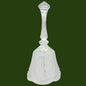 Lead Crystal Decorative Bell With Etched Rose Design Made In Taiwan 8" Tall