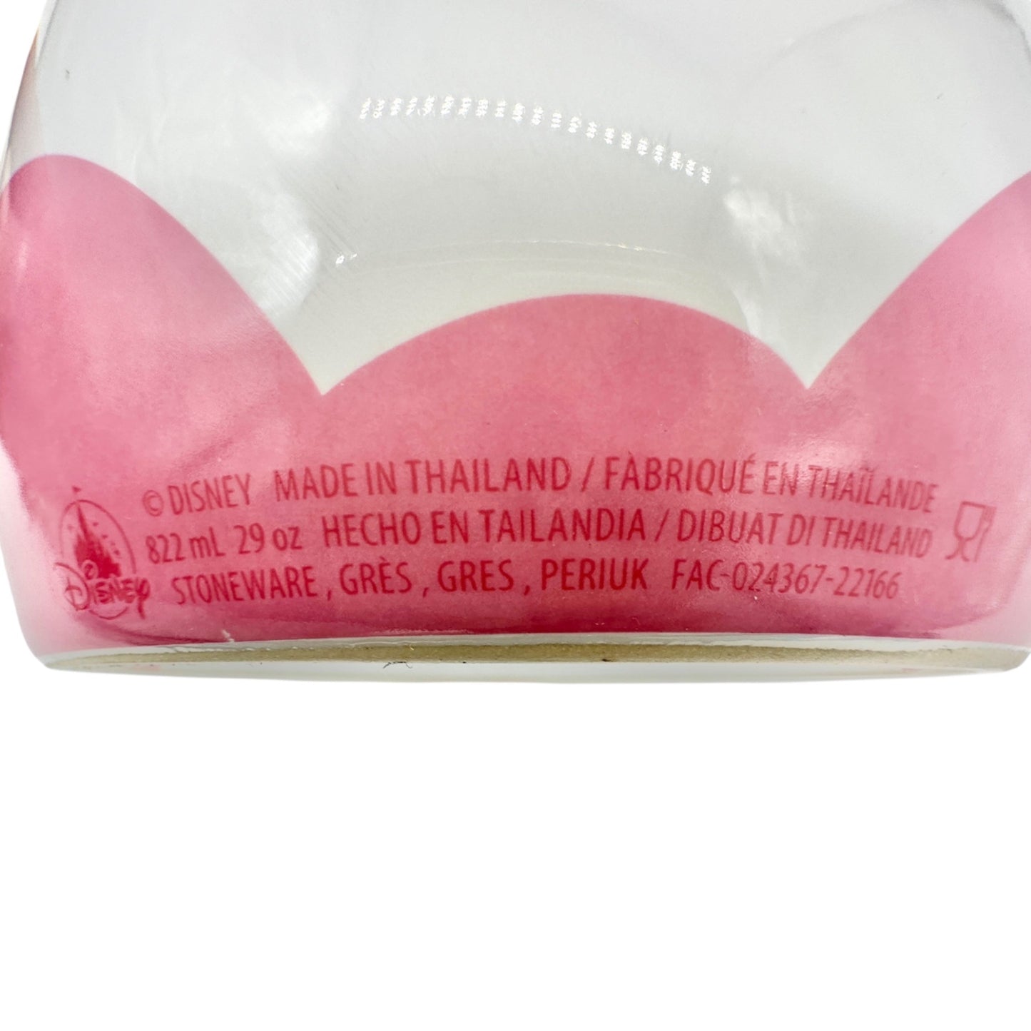 Disney Marie Aristocats Ceramic Mug Large 29 oz Capacity White Pink Red Interior