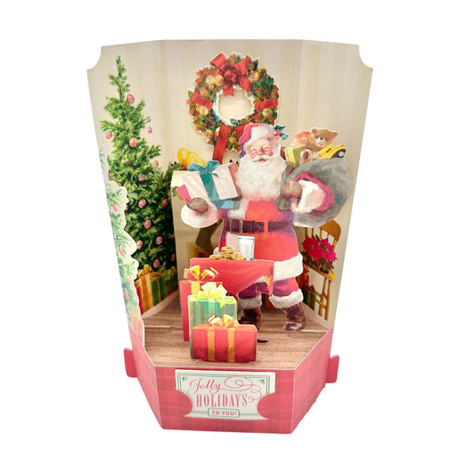 Hallmark Pop-Up Gift Card 8 inch Santa Claus Paper
