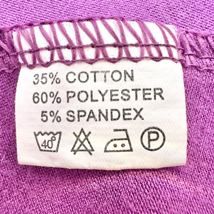 Womens Casual Dress XL A-Line Purple SS Pockets Cotton Blend Soft Lightweight