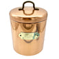Vintage Bristol Ware Copper Coffee Canister With Lid 7 in Tall x 5 in Dia