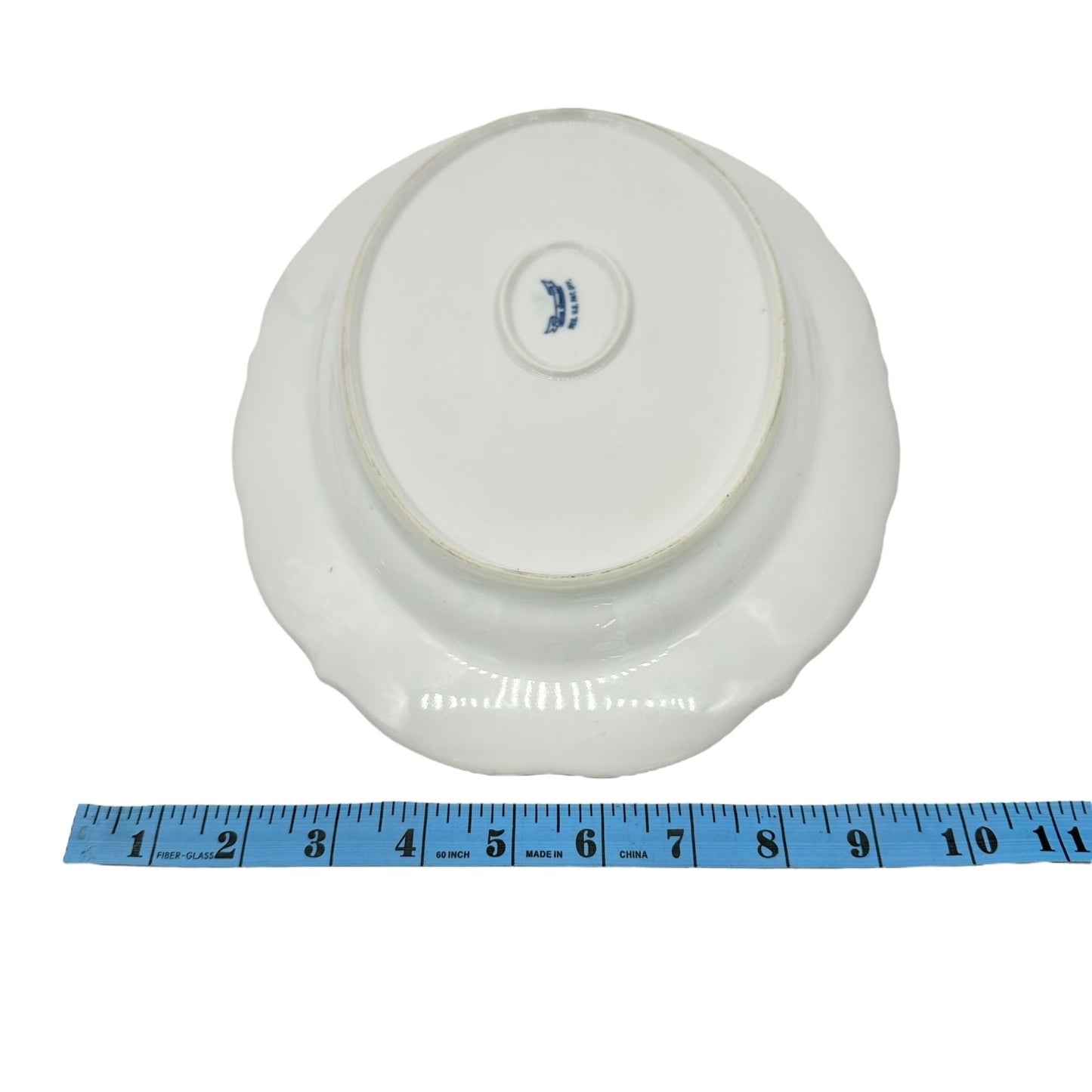 Blue Danube Oval Serving Platter 14x10 White Blue Floral Pattern Porcelain Dish