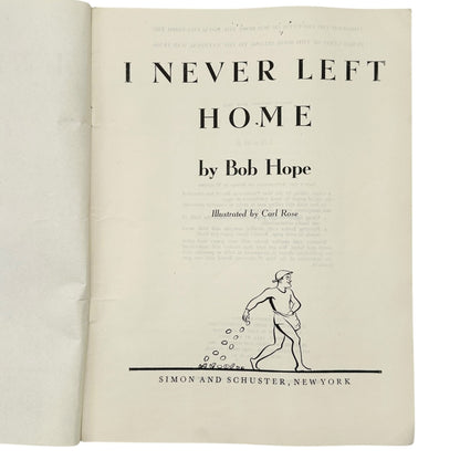 Bob Hopes Own Story I Never Left Home 1944 Paperback WWII Humorous Memoir