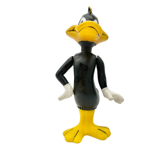 Vintage 1960s Daffy Duck Plastic Figure Looney Tunes Collectible Warner Bros. 8”