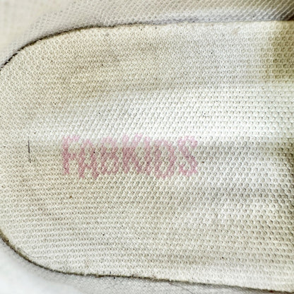 FabKids Glitter Heart Sneakers Girls US 5 White Pink with Light Up Soles Lace Up